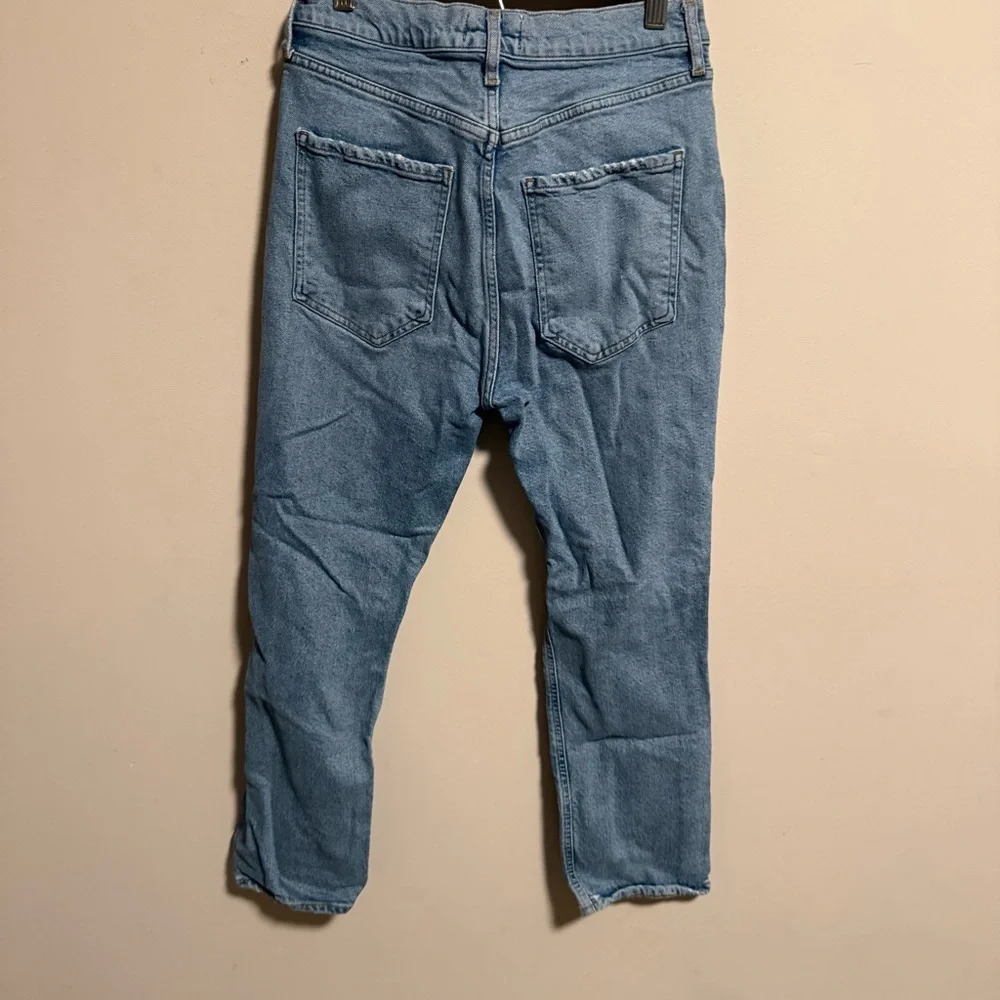 AGOLDE Riley High Rise Straight Crop Jeans Whiplash-  Size 28